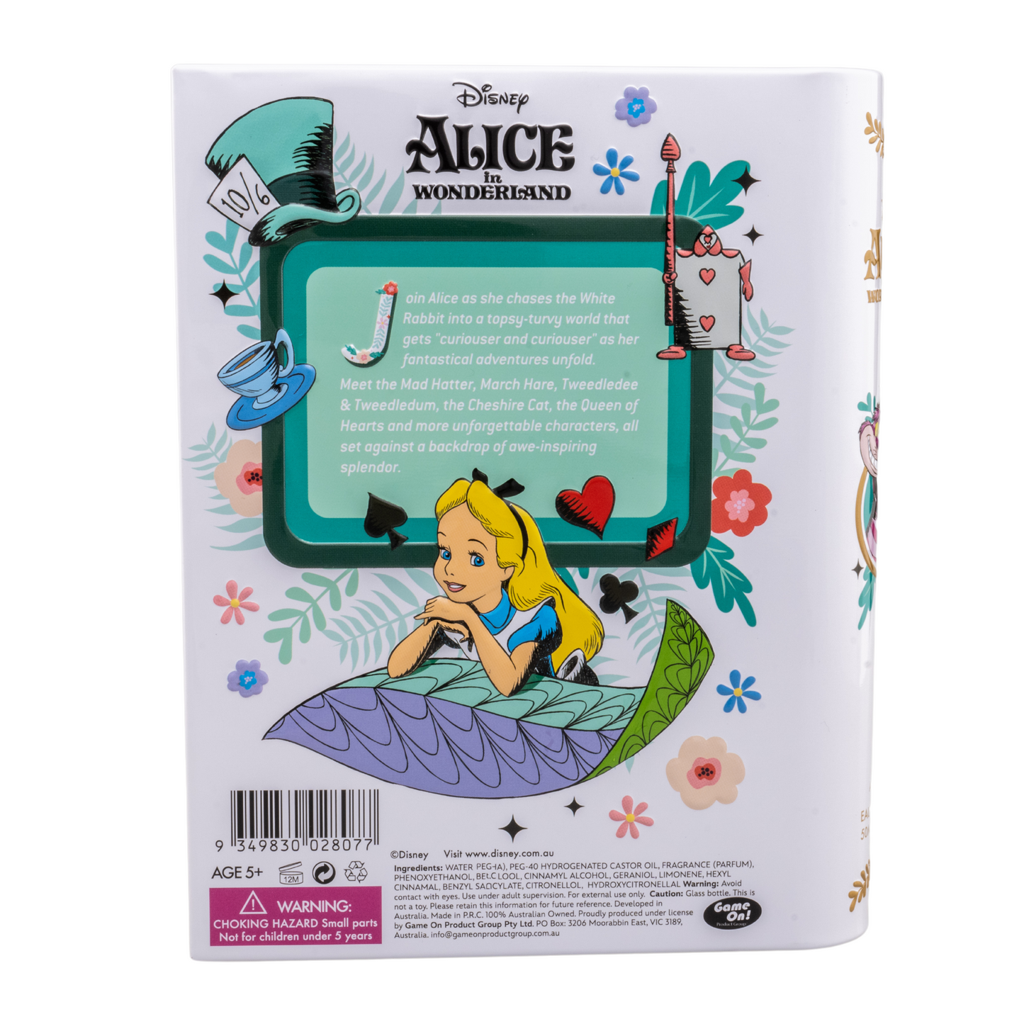 Alice In Wonderland Collectable Storybook Eau De Toilette  愛麗絲夢遊仙境故事書型淡香水 50ml