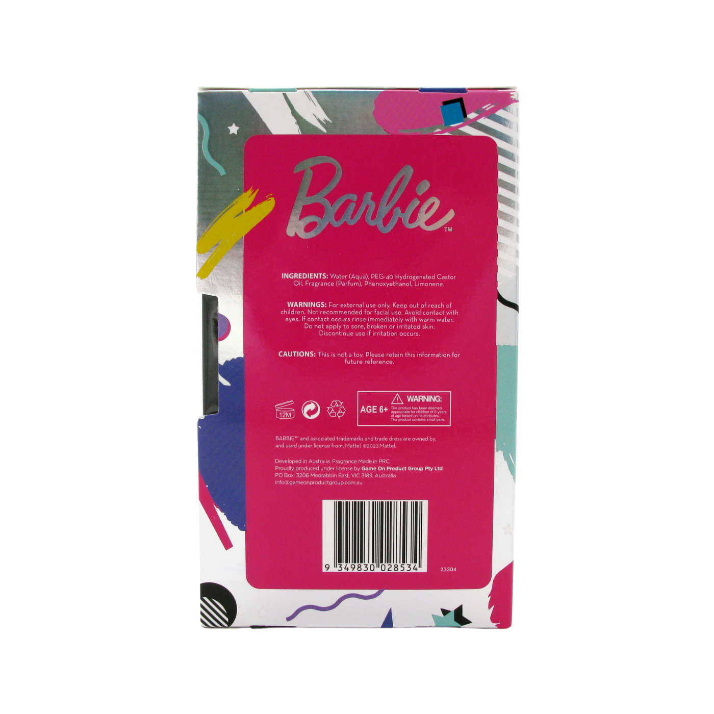 Barbie Eau De Toilette 80ml with Hair Scrunchie 芭比連髮圈淡香水-80ml