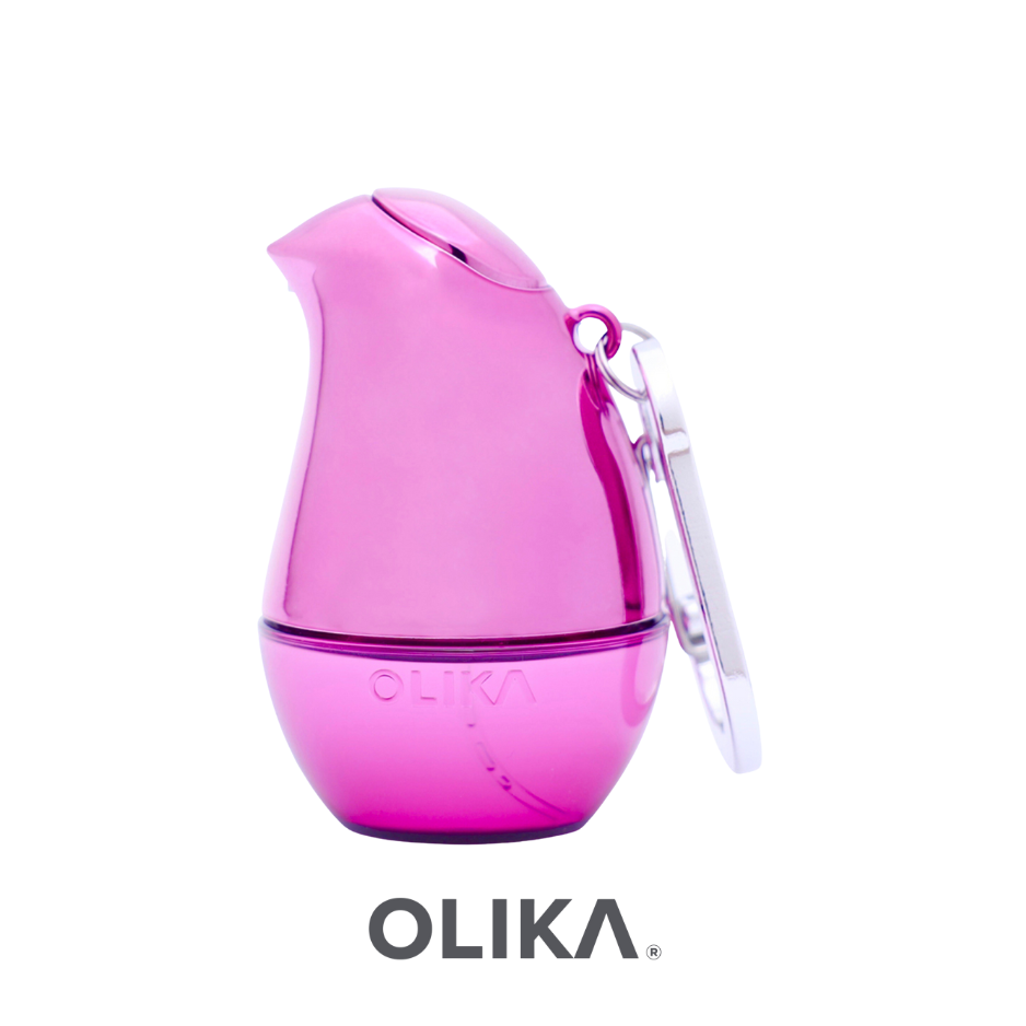 OLIKA Ultra-Hydrating Hand Sanitizer-Metallic Collection-20ml Bold Clip-On 消毒免洗搓手液-20ml 有釦-閃粉紅-西瓜香味