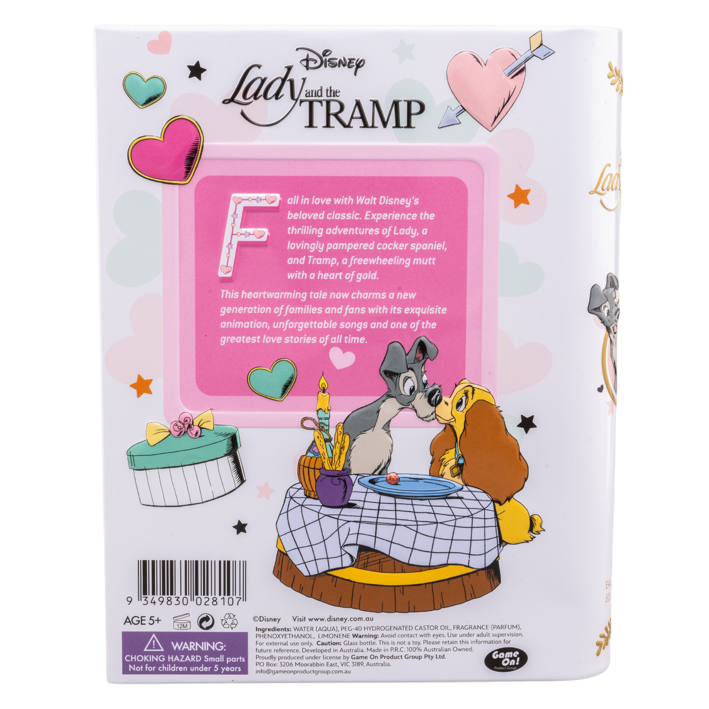 Lady and the Tramp Collectable Storybook Eau De Toilette 小姐與流氓故事書型淡香水 50ml