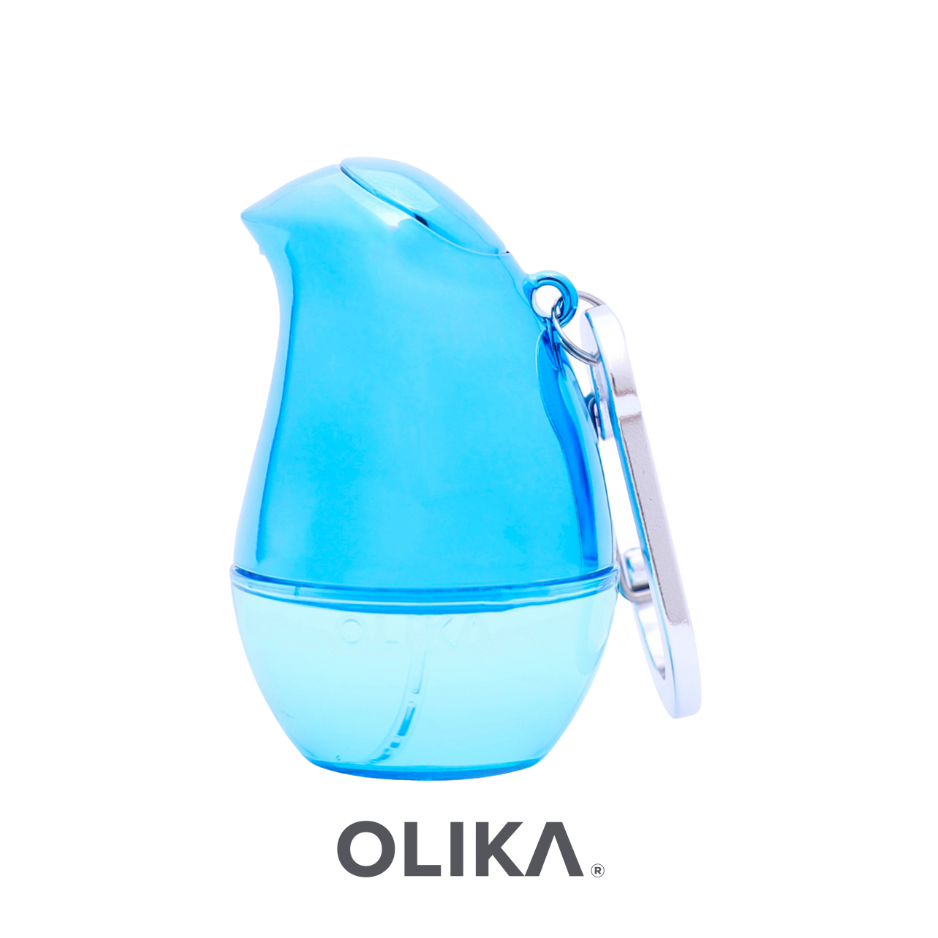 OLIKA Ultra-Hydrating Hand Sanitizer-Metallic Collection-20ml Unstoppable Clip-On 消毒免洗搓手液-20ml 有釦-閃藍-蜜桃香味